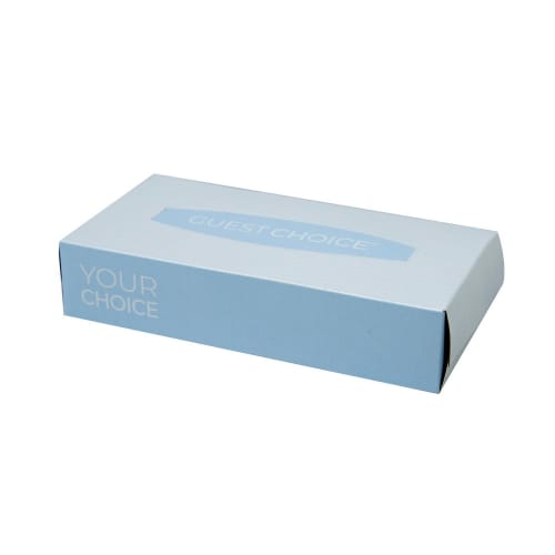 Guest Choice 2-Ply Facial Tissue, Flat Box, 100 Sheets Per Box